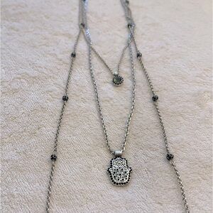 Lucky Brand 🍀 The Hamsa hand symbol 🪬 . Silver with stones